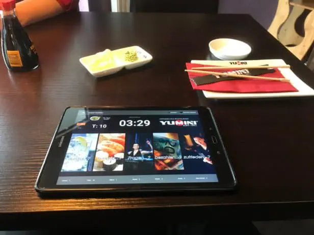YUMINI Siegen: Sushi bestellen per Tablet