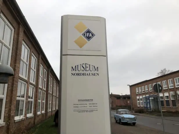 Ifa-Museum Nordhausen, Museumsschild