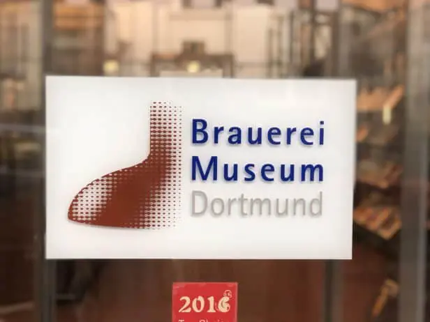Brauereimuseum Dortmund, Eingangsschild