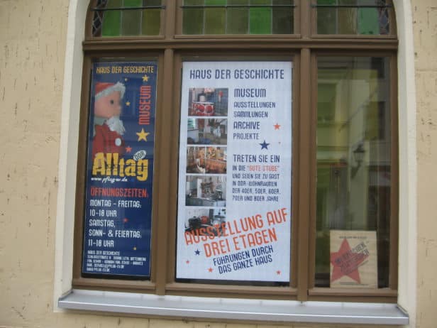 Schaufenster Haus der Geschichte Wittenberg