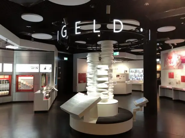 Ausstellungsraum Geldmuseum in Frankfurt