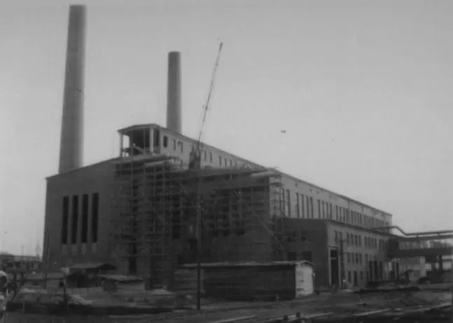 Schickert-Werke Rhumspringe im April 1945, noch im Aufbau begriffen
