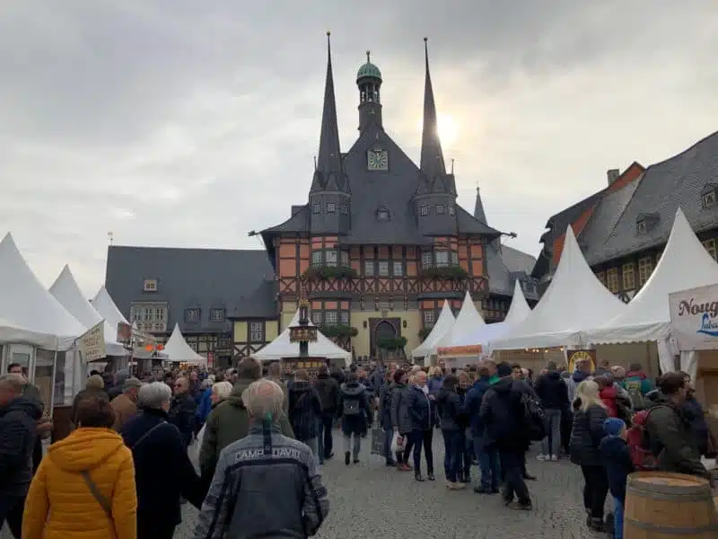 Rathausplatz wernigerode, scholokladenfest 2019