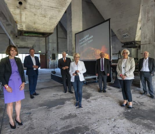 Erster Ausstellungskubus im neuen Denkmalpfad der Kokerei eingeweiht