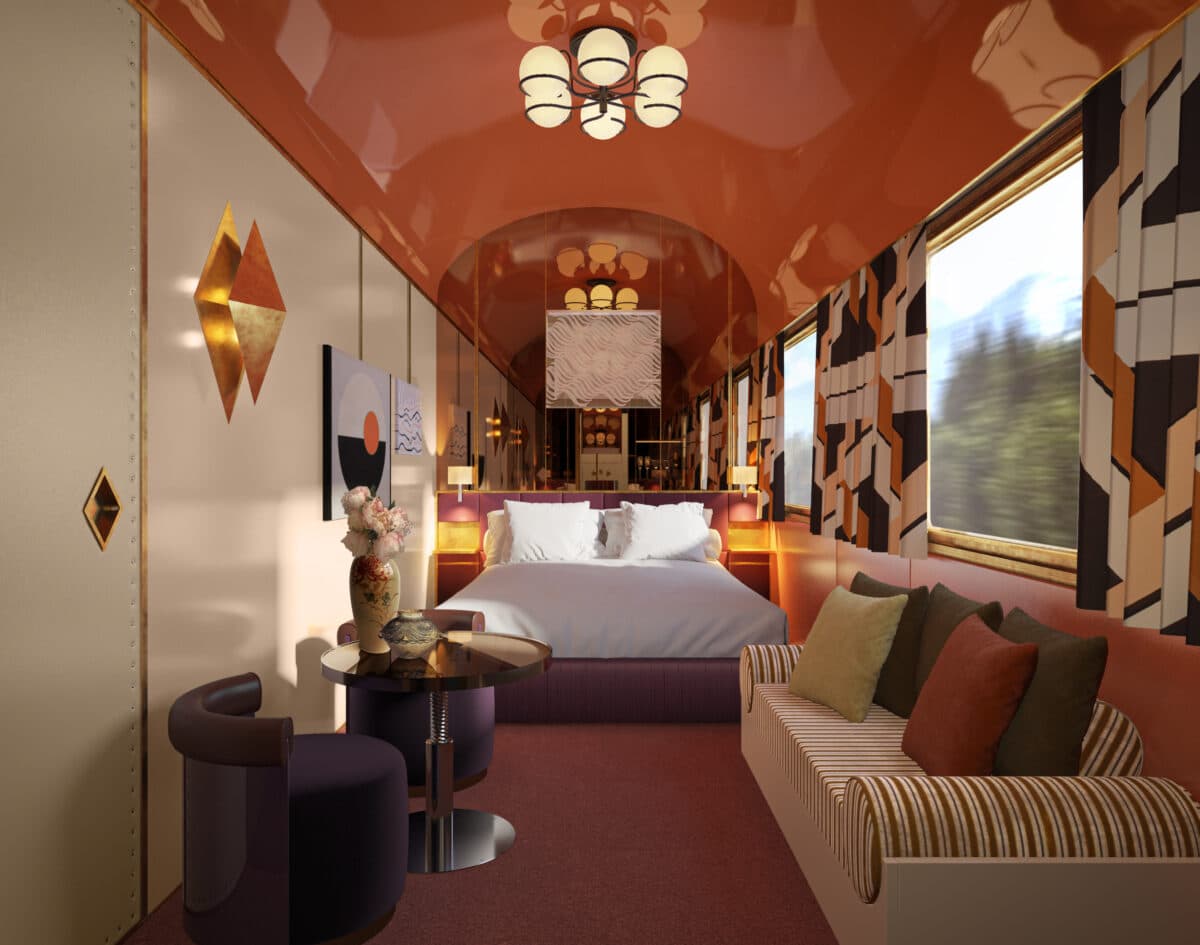 Eine von 18 einzigartigen Suiten im Orient Express