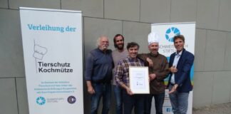Das Weissenstein in Kassel erhält „Tierschutz-Kochmütze“