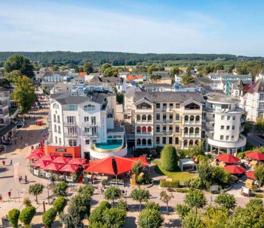 Luftbildaufnahme Ahlbeck Hotel & SPA ****S auf der Insel Usedom