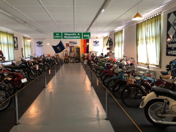 Motorrad-Ausstellung im Ostdeutschen Fahrzeug und Industriemuseum Benneckenstein im Harz