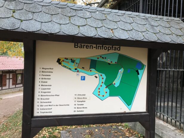Übersichtsplan Bärenpark Worbis - eines der schönsten ausflugsziele in Thüringen